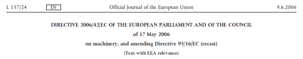 Official Journal Of EU.